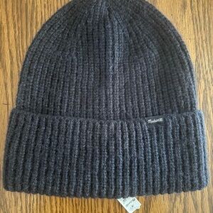 Madewell Black Ribbed Beanie